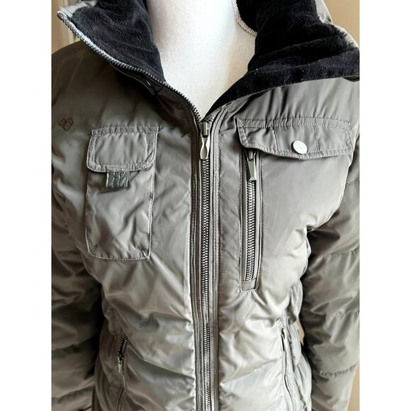 Obermeyer Leighton ironwood olive full zip winter/ski jacket size 8 - Picture 2 of 9